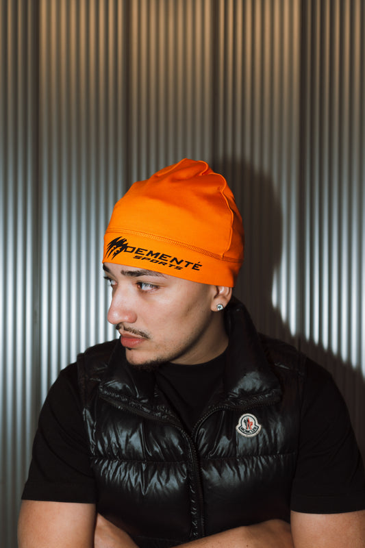 Orange Satin Lined Skully