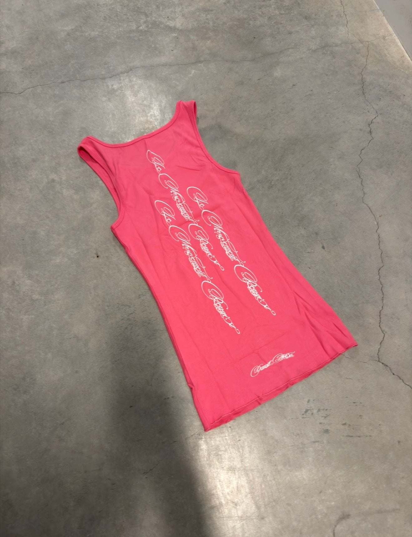 Hot Pink Logo Tank/Dresses