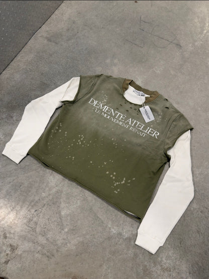 Olive Green Logo longsleeves