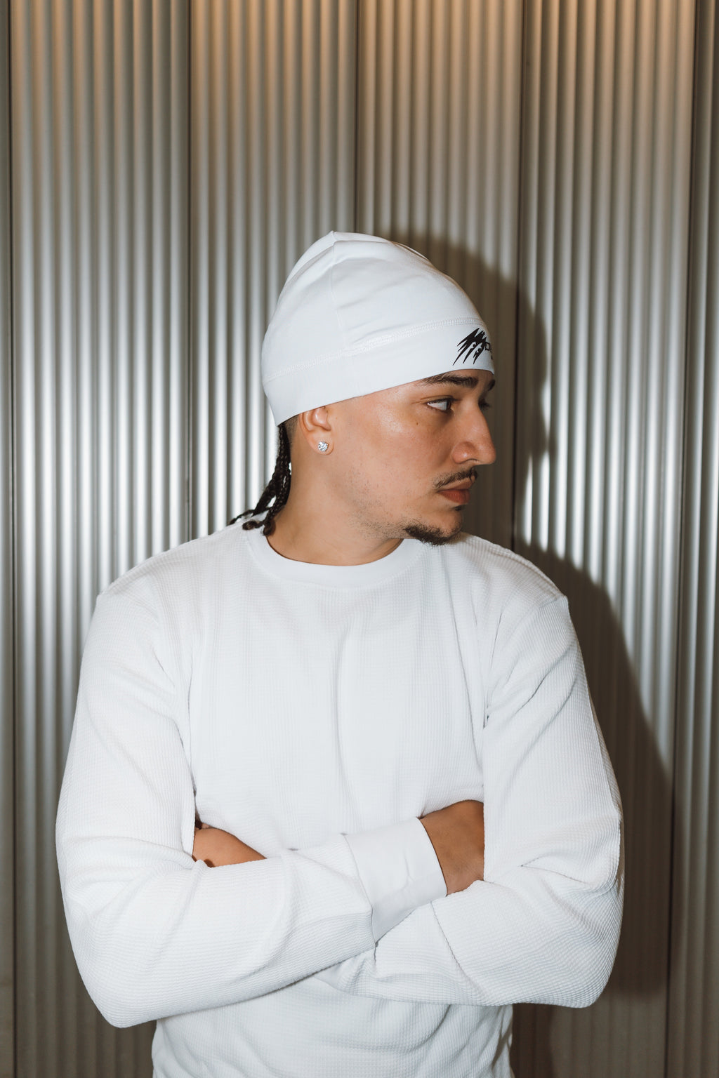 White Satin Lined Skully