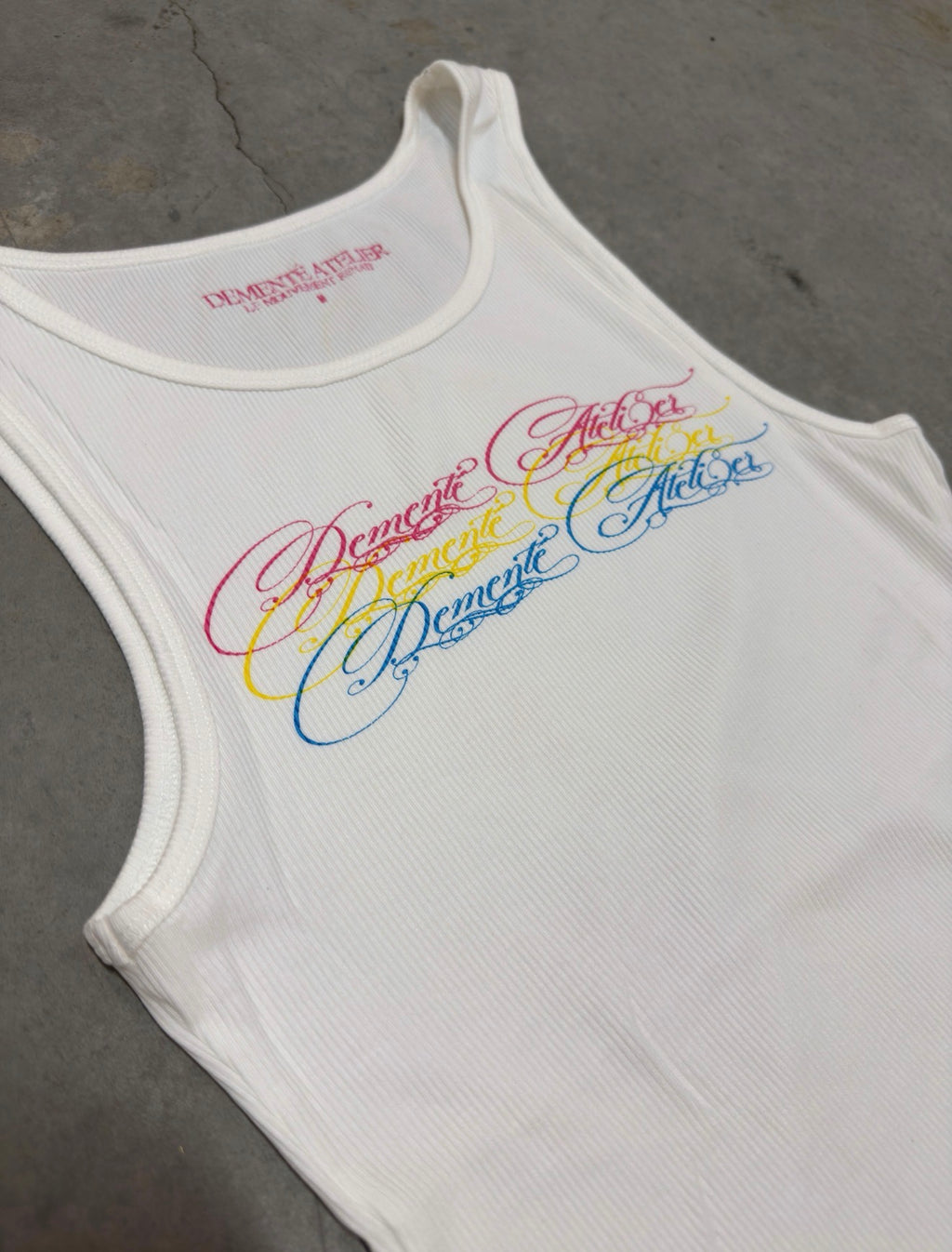 Dementé Atelier Logo Tank Top (White)