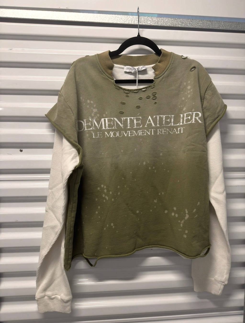 Olive Green Logo longsleeves
