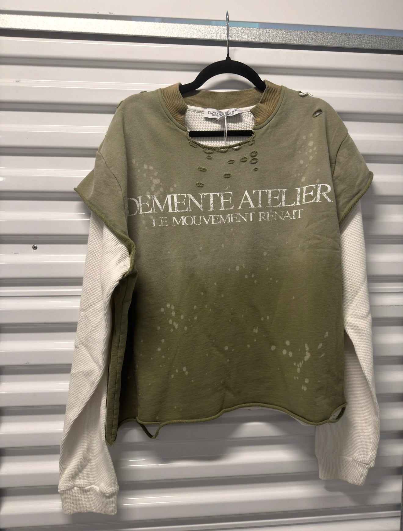 Olive Green Logo longsleeves