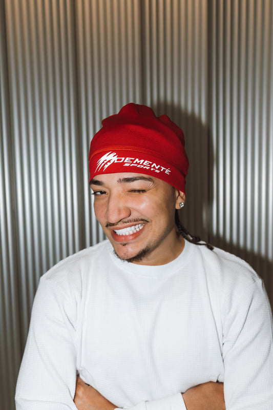 Red Satin Lined Skully