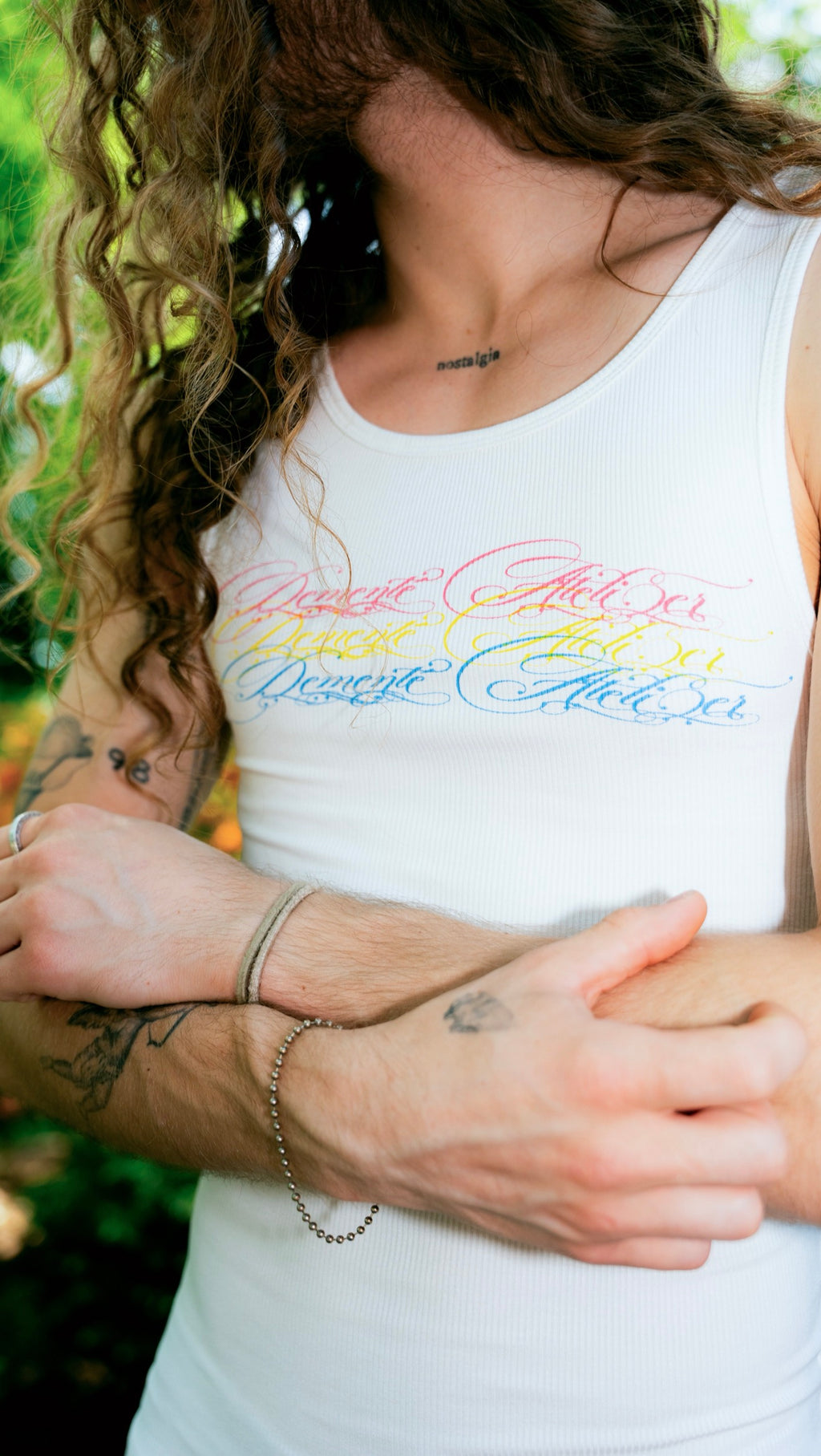 Dementé Atelier Logo Tank Top (White)