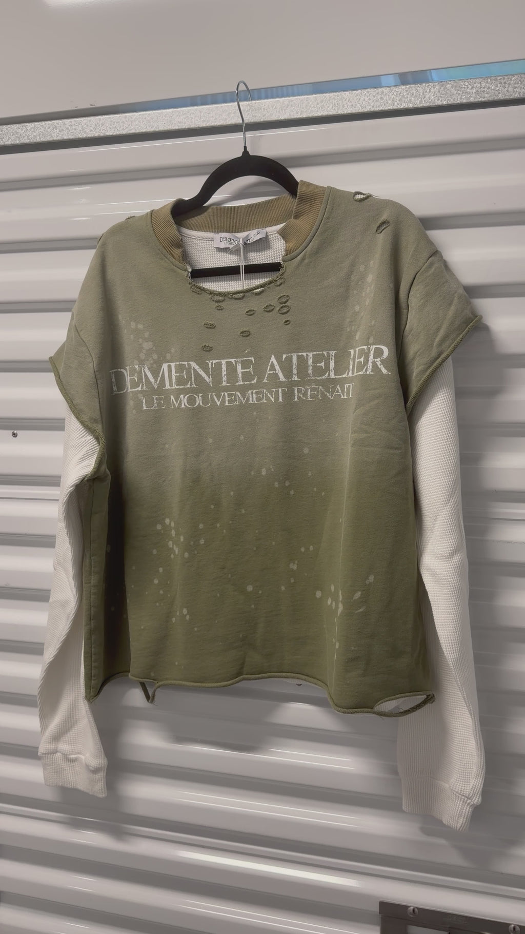 Olive Green Logo longsleeves